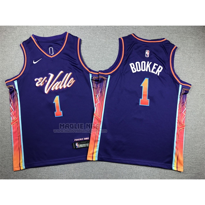 Maglia
 Devin Booker NO 1 Bambino
 Phoenix Suns Citta
 2023-24 Viola
